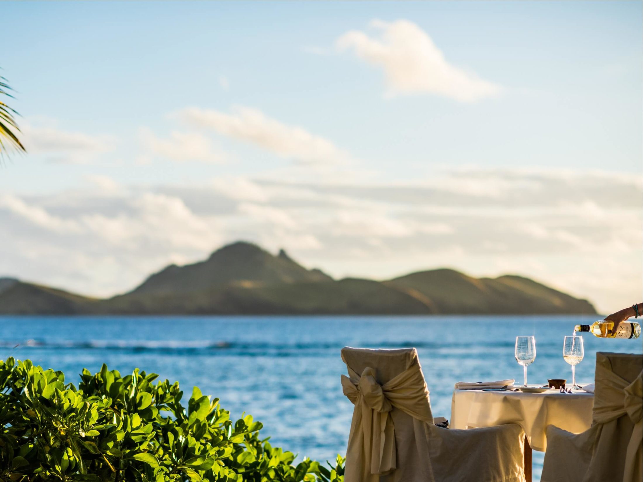 Tokoriki Island Resort Fijis Best Adults Only Luxury Resort Romantic View With Champange 