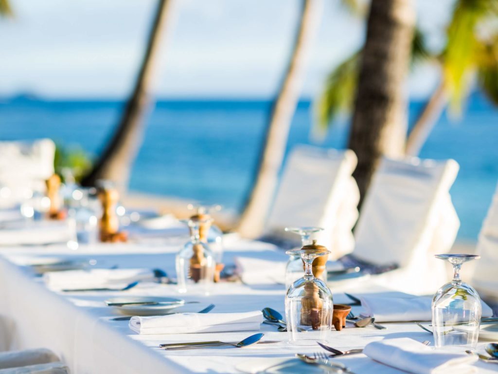 Tokoriki Island Resort Fiji's Best Adults Only Luxury Resort Wedding Meal